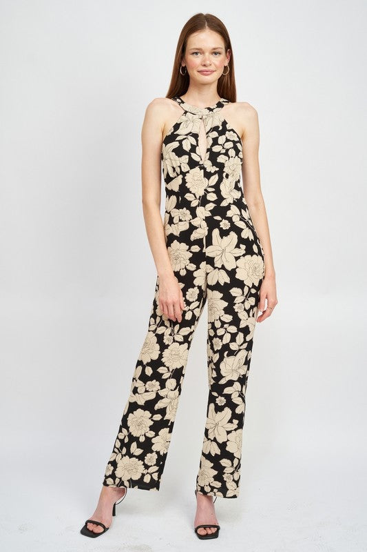 Floral Halterneck Jumpsuit